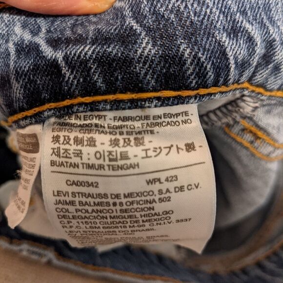 Levi's 513  jean raw hems size L30 W30 G2 - Picture 11 of 15